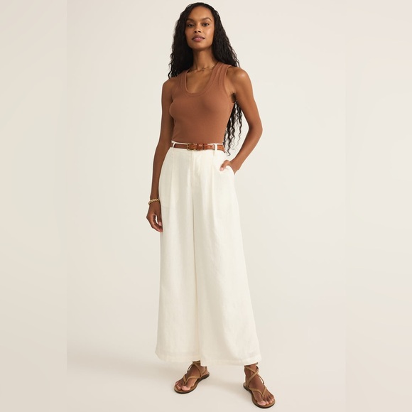 Z Supply Cocoa Ribbed Tank Top - Picture 4 of 10